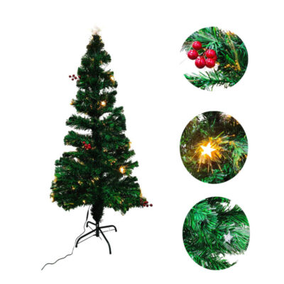 0213002-5 Χριστουγεννιάτικο δέντρο στολισμένο με φωτάκια 1.50cm- Christmas tree