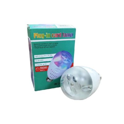 027082-4 Περιστρεφόμενη Χριστουγεννιάτικη Led Λάμπα-Προτζέκτορας - Plug-in card lamp