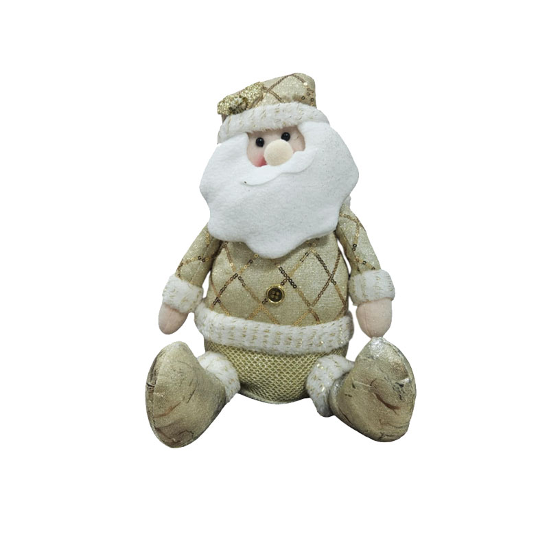 0281004 Διακοσμητικός Άγιος Βασίλης Χρυσός 30cm - Decorative Gold Santa Claus