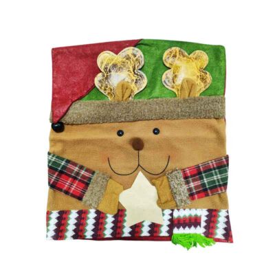 0281007 Χριστουγεννιάτικο Κάλυμμα Καρέκλας Τάρανδος 47x52cm – Christmas Chair Cover Reindeer