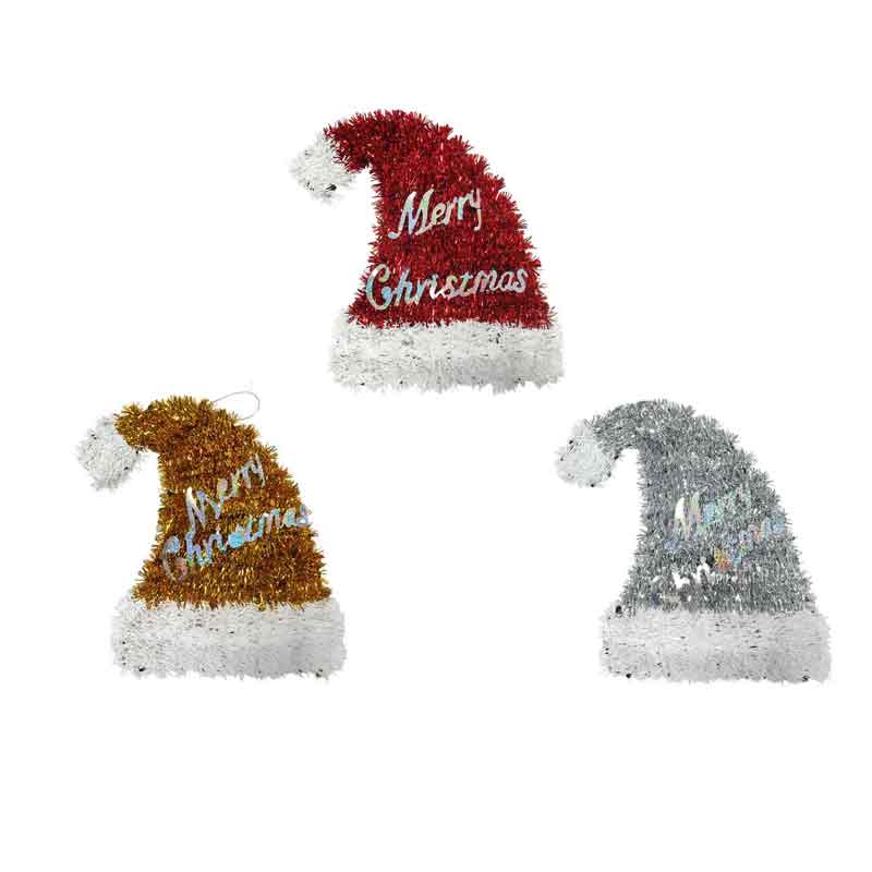 0288008-3 Χριστουγεννιάτικο Κρεμαστό Καπέλο “Merry Christmas” 29cm – Christmas Hat “Merry Christmas”