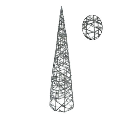 0302002-3 Διακοσμητικό Χριστουγεννιάτικο Δεντράκι Με Φωτάκια 40cm - Decorative Christmas Tree with Lights