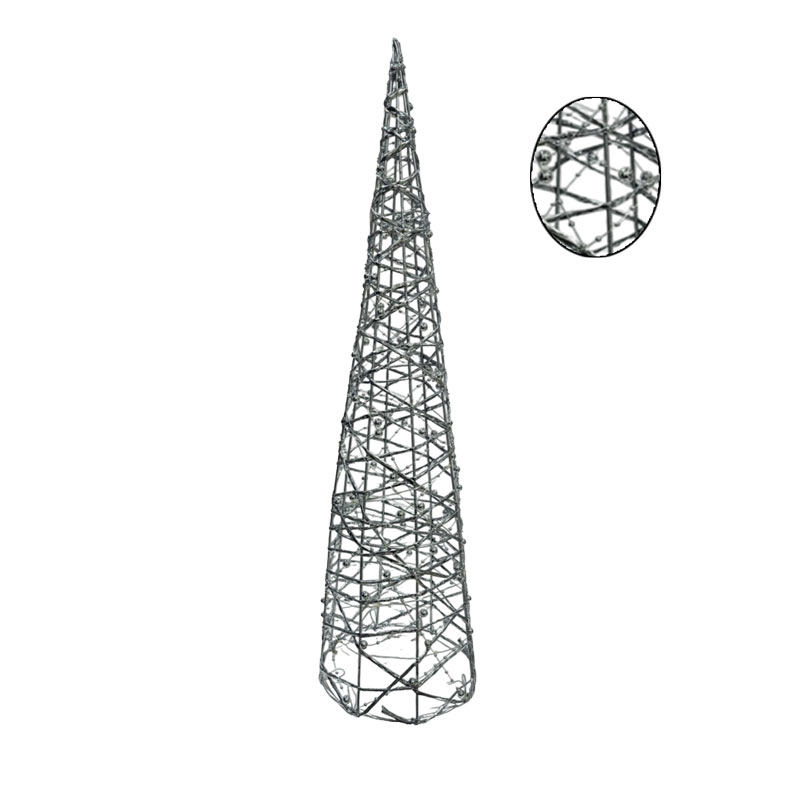 0302002-3 Διακοσμητικό Χριστουγεννιάτικο Δεντράκι Με Φωτάκια 81cm - Decorative Christmas Tree with Lights