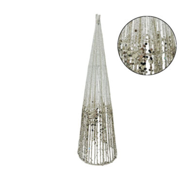 0302004-2 Φωτιζόμενο Διακοσμητικό Δεντράκι 60cm με Γκλίτερ - Illuminated Decorative Glitter Tree