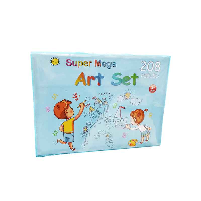 0310002-4 Σετ Ζωγραφικής 32.6x27.7cm 208τμχ - Super Mega Art Set