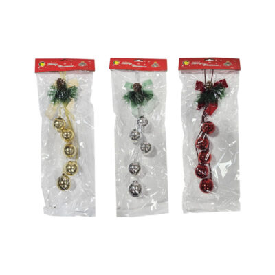 036087 Κρεμαστή Χριστουγεννιάτικη Διακόσμηση με Μπάλες και Κουκουνάρι - Hanging Christmas Decoration with Balls and Pinecone