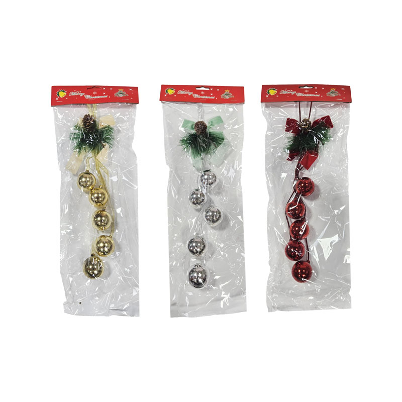 036087 Κρεμαστή Χριστουγεννιάτικη Διακόσμηση με Μπάλες και Κουκουνάρι - Hanging Christmas Decoration with Balls and Pinecone