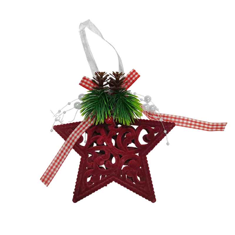036096 Χριστουγεννιάτικο Κρεμαστό Αστέρι 12cm – Christmas Hanging Star