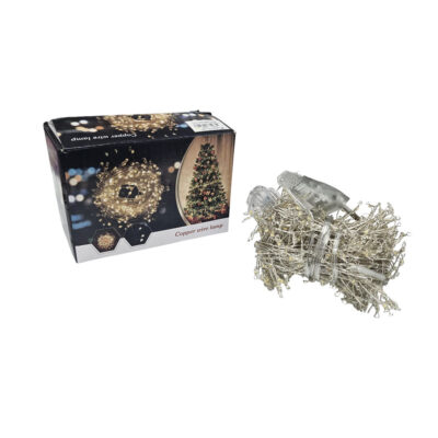 041066 Χριστουγεννιάτικα Λαμπάκια Πρίζας LED Θερμό Χρώμα σε Κουλούρα με Τηλεχειριστήριο 500L 20m - Christmas atmosphere light string warm light