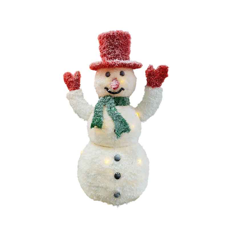 045017 Χριστουγεννιάτικος Χιονάνθρωπος Φωτιζόμενος 83cm Christmas Snowman with Lights 83cm