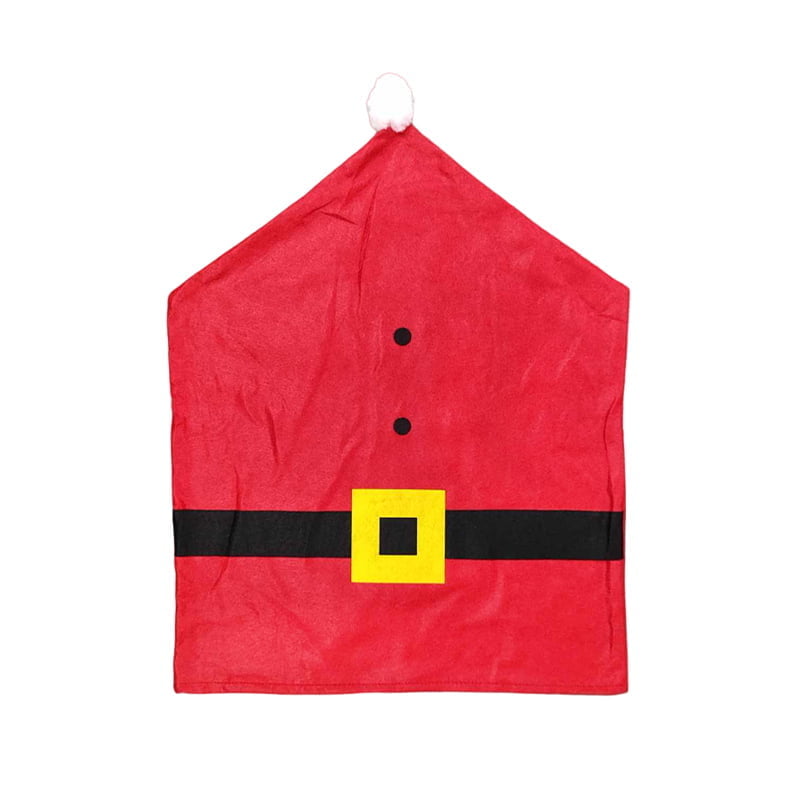 048005 Χριστουγεννιάτικο Κάλυμμα Πλάτης Καρέκλας Στολή Αγίου Βασίλη - Santa Claus Chair Cover