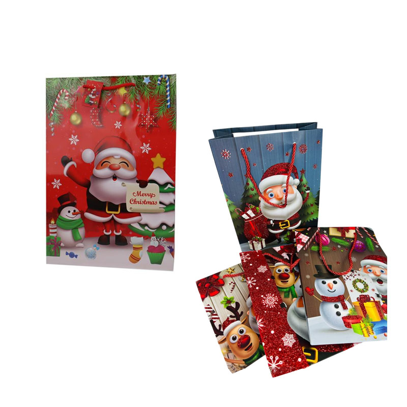 Χριστουγεννιάτικη σακούλα σε διάφορα σχέδια 72x50cm 12 τεμάχια - Christmas bag