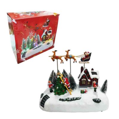 063015 Χριστουγεννιάτικο Χωριό με Φωτισμό και Μουσική – Christmas Village with Light and Music