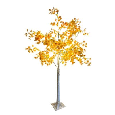 064005 Led Φωτιζόμενο Δέντρο Λευκό με Πορτοκαλί Φύλλα 180cm - Led Orange Tree