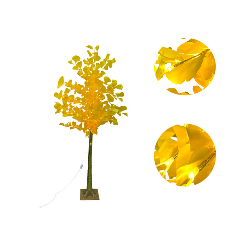 064014-3 Led Φωτιζόμενο Χριστουγεννιάτικο Δέντρο Χρυσό Με Θερμό Φωτισμό 1.75m - Led Christmas Tree Gold With Warm Lighting