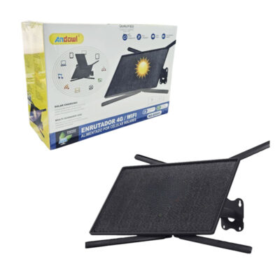 0751110 Andowl Ηλιακό Ασύρματο Router Wi-Fi 4G με Επαναφορτιζόμενη Μπαταρία Q2025 - Solar Battery Powered 4G/ Wifi Router