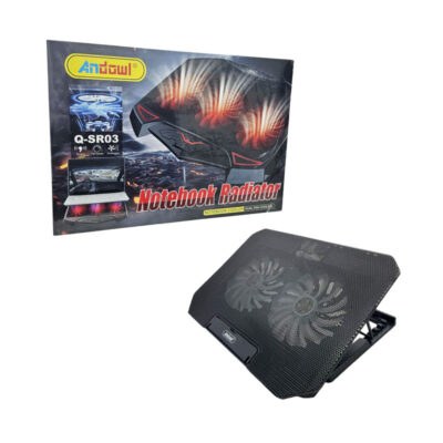 0751113 Andowl Βάση Ψύξης Laptop με Διπλούς Ανεμιστήρες LED Q-SR03 - Notebook Radiator
