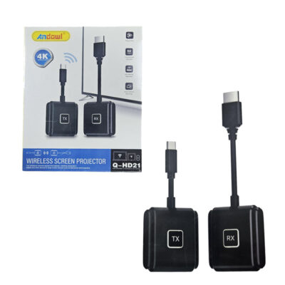 0751115 Andowl Ασύρματος Προβολέας Οθόνης 4K Q-HD21 - Wireless Screen Projector