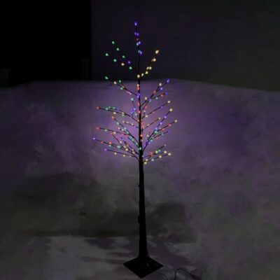 082311 Led Φωτιζόμενο Χριστουγεννιάτικο Δέντρο Καφέ RGB 180cm - Led Christmas Tree White RGB