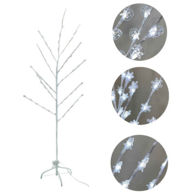 082337-2-1 Χριστουγεννιάτικο Φωτιζόμενο Δέντρο Διακοσμητικό με 66 LED Ψυχρό Χρώμα 1.5m - Christmas decorative tree white light