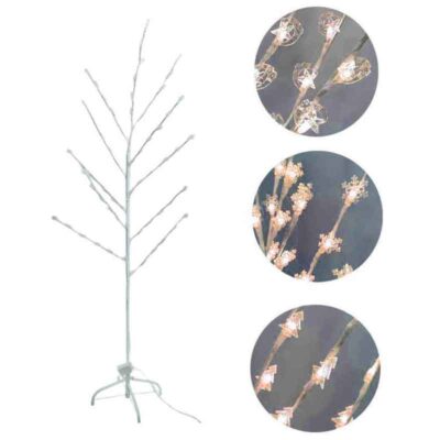 082338-1 Χριστουγεννιάτικο Φωτιζόμενο Δέντρο Διακοσμητικό με 66 LED Θερμό Χρώμα 1.5m - Christmas decorative tree warm light