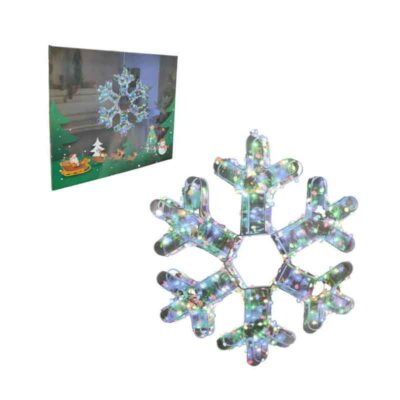 082350-1 Χριστουγεννιάτικο Διακοσμητικό LED Νιφάδα Χιονιού 45x45cm Ψυχρός Φωτισμός - Christmas Lights