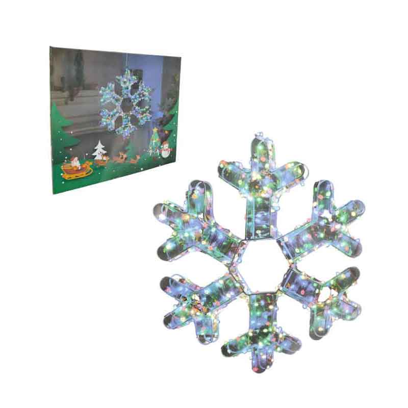 082350-1 Χριστουγεννιάτικο Διακοσμητικό LED Νιφάδα Χιονιού 45x45cm Ψυχρός Φωτισμός - Christmas Lights