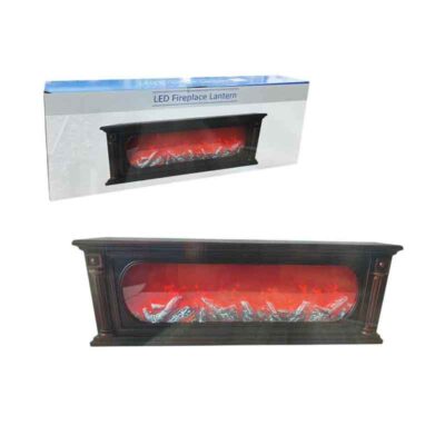 094014-1 Διακοσμητικό LED Τζάκι 64cm – LED Fireplace Lantern