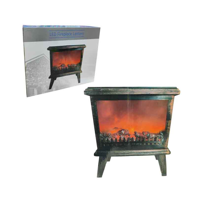 094019 Διακοσμητικό Τζάκι LED – LED Fireplace Lantern