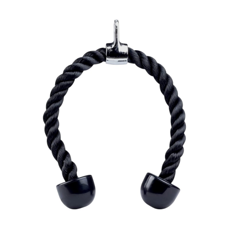 Σχοινί τροχαλίας διπλής λαβής για εκγύμναση τρικεφάλων - 70cm - 80234 - 150516