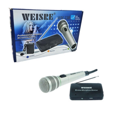 20989 WEISRE Ασύρματο Μικρόφωνο με Δέκτη WM-238 - Professional Wireless Microphone System with Receiver