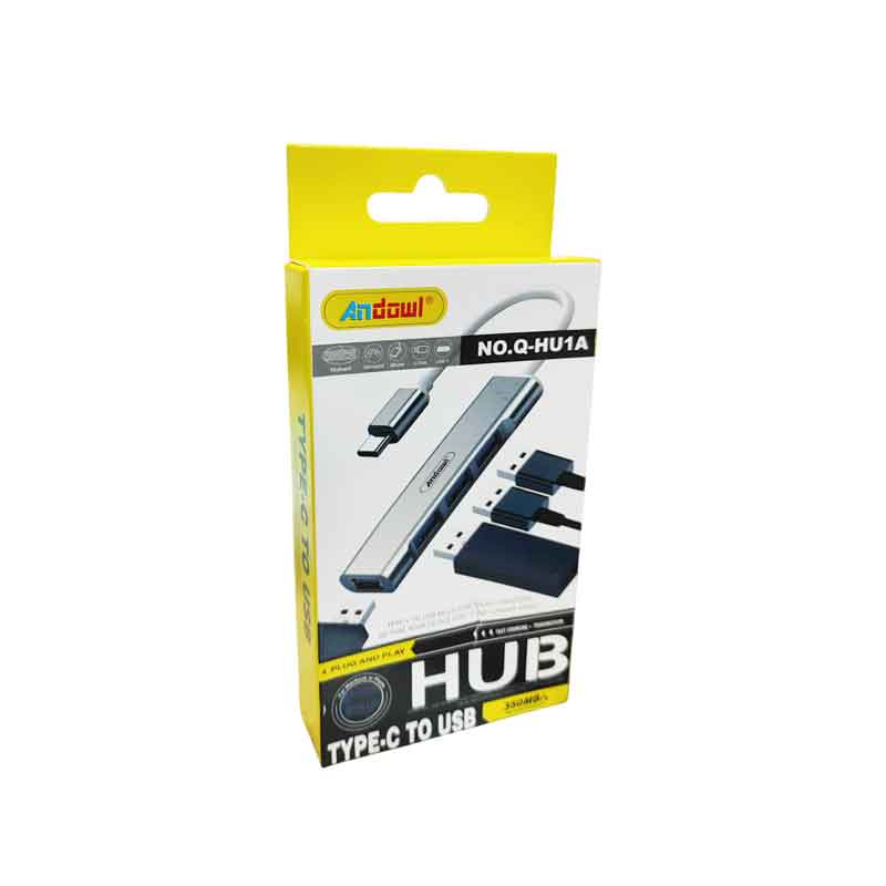 225177 Andowl HUB Type-C σε USB 4 Θύρες - HUB Type-C