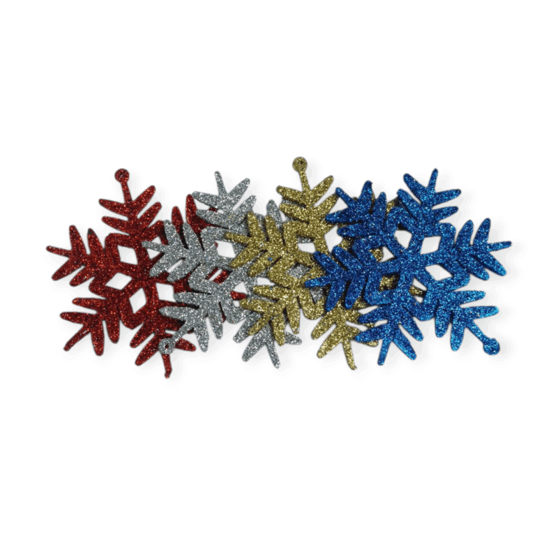 Σετ Χριστουγεννιάτικα στολίδια - 8cm - 4pcs - 230911