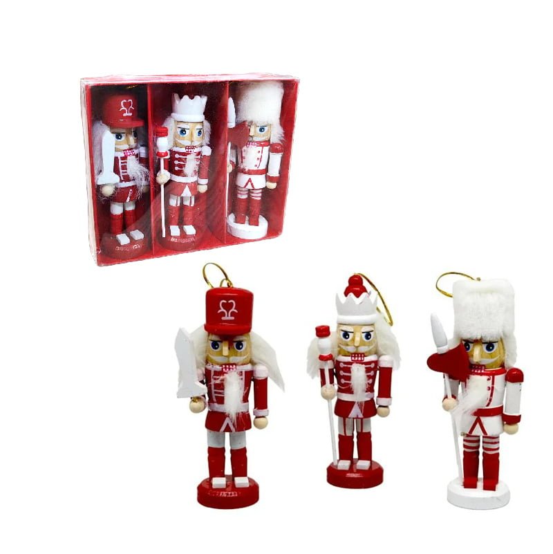 290046-1 Ξύλινα χριστουγεννιάτικα στρατιωτάκια - Christmas soldier deco