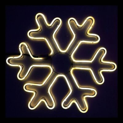 290083 Χιονονιφάδα Led Θερμό Φως με καλώδιο - Christmas snowflake light LED