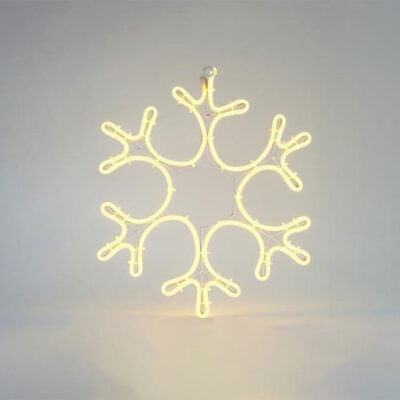 290083 Χιονονιφάδα Led Θερμό Φως με καλώδιο - Christmas snowflake light LED