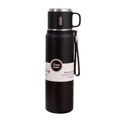 312604-1 Φορητό παγούρι-θερμός - 600ml - 312598 - Black