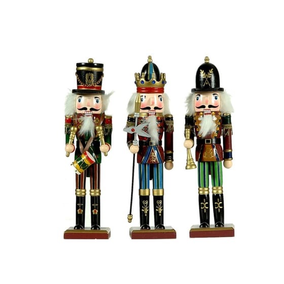 44444 Ξύλινος χριστουγεννιάτικος καρυοθραύστης 30cm - Christmas nutcracker