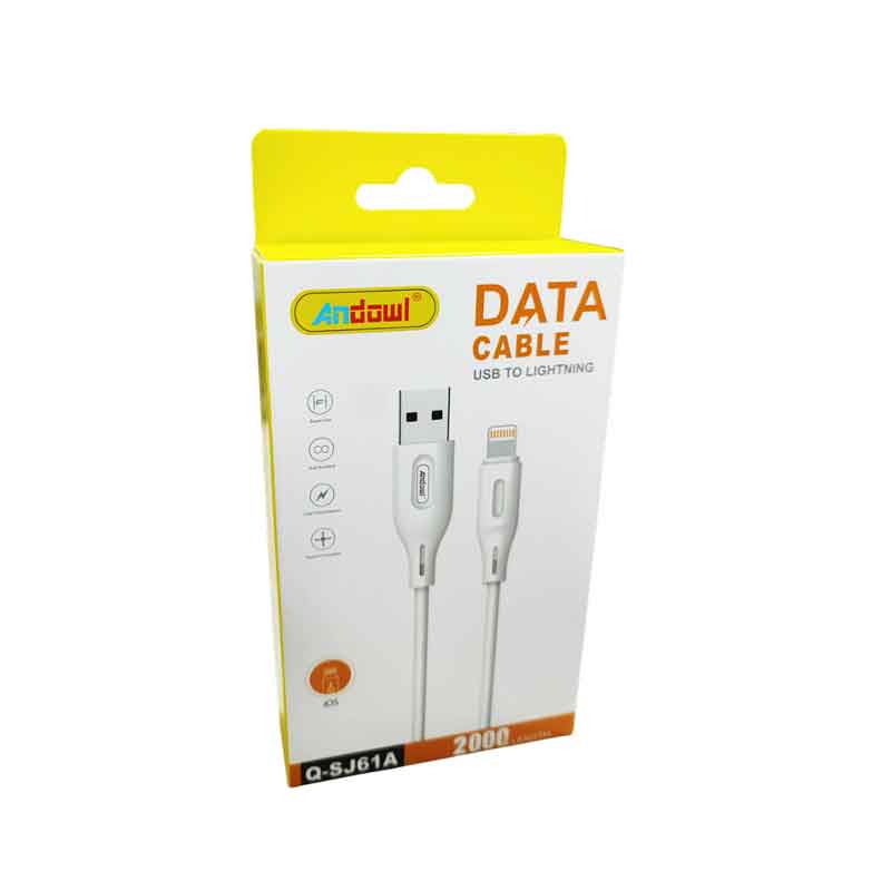 615432 Καλώδιο Φόρτισης Andowl USB σε Lightning 2m – Andowl USB to Lightning Cable 2m
