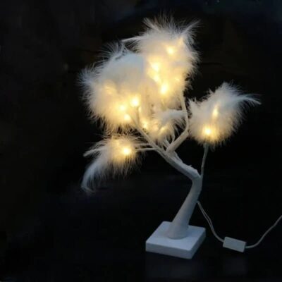 63073 Χριστουγεννιάτικο διακοσμητικό φωτιζόμενα δεντράκια θερμό χρώμα LED 50cm 24L - Christmas tree