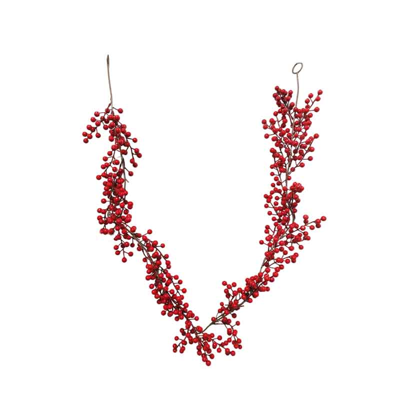 640059 Χριστουγεννιάτικη Γιρλάντα με Κόκκινους Καρπούς 1.8m – Christmas Garland with Red Berries