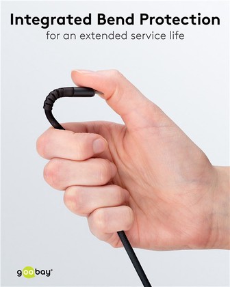 GOOBAY καλώδιο USB-C 73954, 60W, 480Mbps, 2m, μαύρο
