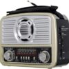 Επαναφορτιζόμενο ραδιόφωνο Retro - XB472BT - 804728 - Gold