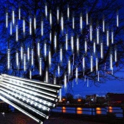 817Tiad5aFL._AC_SL1500_ Χριστουγεννιάτικη LED Βροχή Μετεωριτών 8τμχ x 50cm Ψυχρός Φωτισμός - Σταγόνες Σταλακτίτες - Christmas fallnig rain