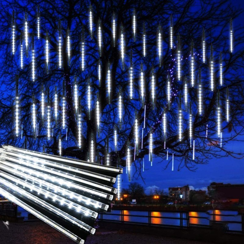 817Tiad5aFL._AC_SL1500_ Χριστουγεννιάτικη LED Βροχή Μετεωριτών 8τμχ x 50cm Ψυχρός Φωτισμός - Σταγόνες Σταλακτίτες - Christmas fallnig rain