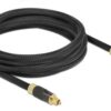 DELOCK καλώδιο ήχου Toslink 86594, gold plated, 3m, μαύρο