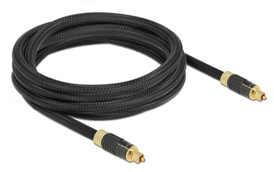 DELOCK καλώδιο ήχου Toslink 86594, gold plated, 3m, μαύρο