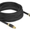 DELOCK καλώδιο ήχου Toslink 86595, gold plated, 5m, μαύρο