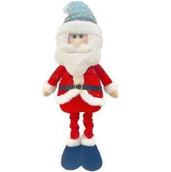 8bd9fcea4ff12d55e3ef96381db1bfec Χριστουγεννιάτικη λούτρινη κούκλα Άγιος Βασίλης με πτυσσόμενα πόδια - MY93102A - 501425