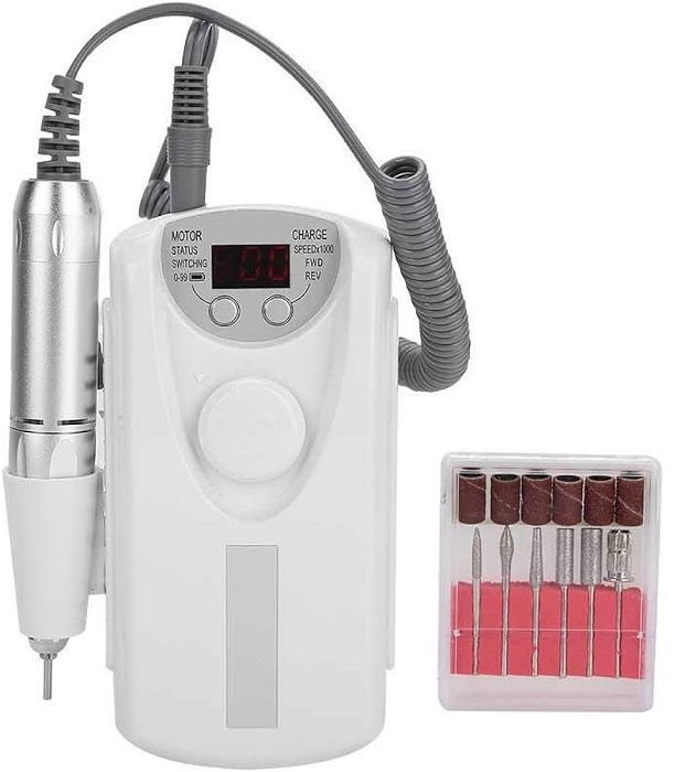 Επαναφορτιζόμενος τροχός μανικιούρ-πεντικιούρ - DMJ-101 - 910259 - White